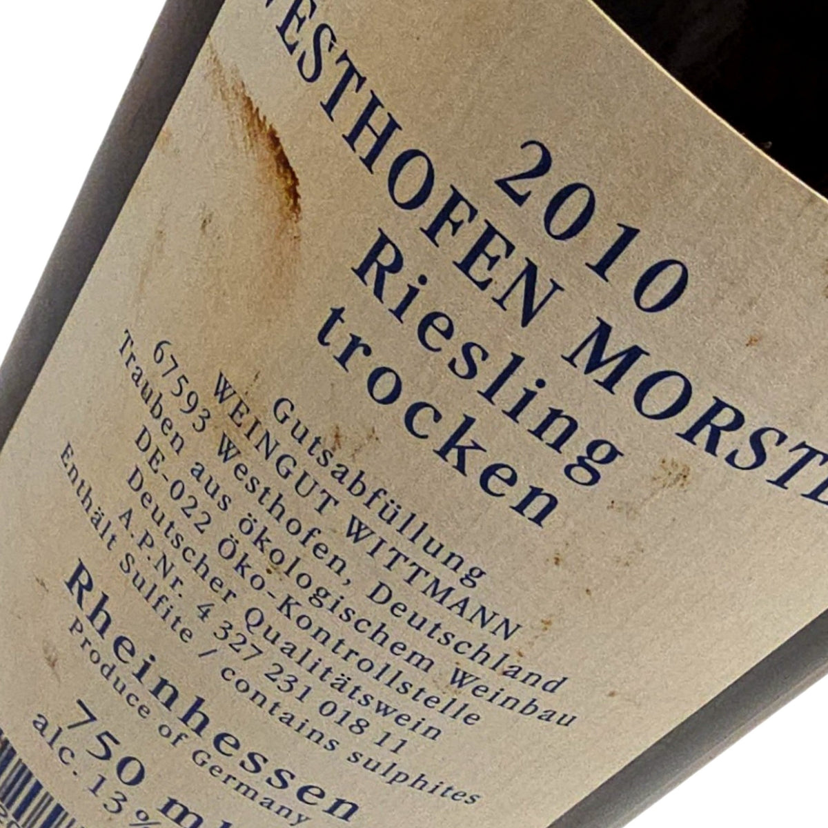 Wittmann Morstein Grosses Gewächs 2010 Winery
