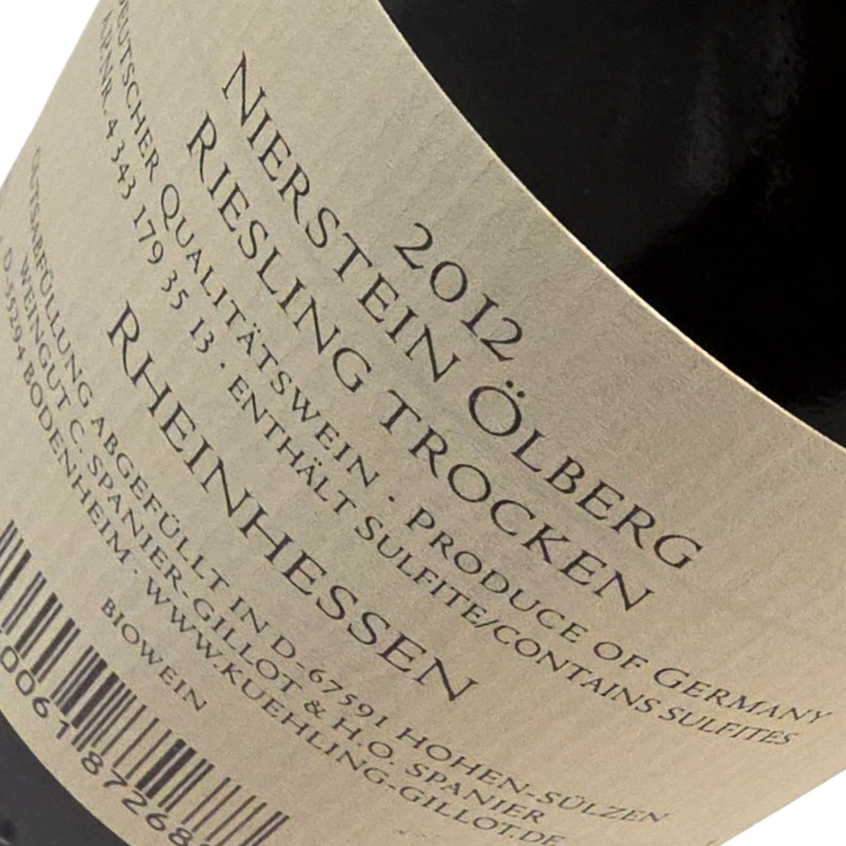 Kühling-Gillot Niersteiner Ölberg Riesling Grosses Gewächs 2012