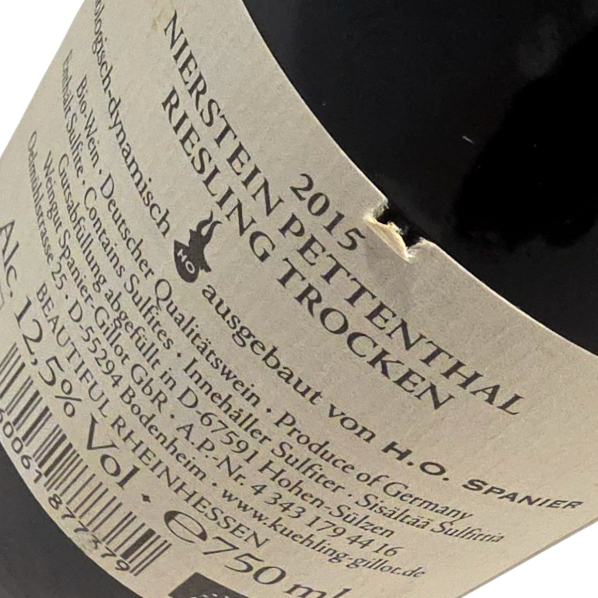 Kühling-Gillot Pettenthal Riesling Grosses Gewächs 2015