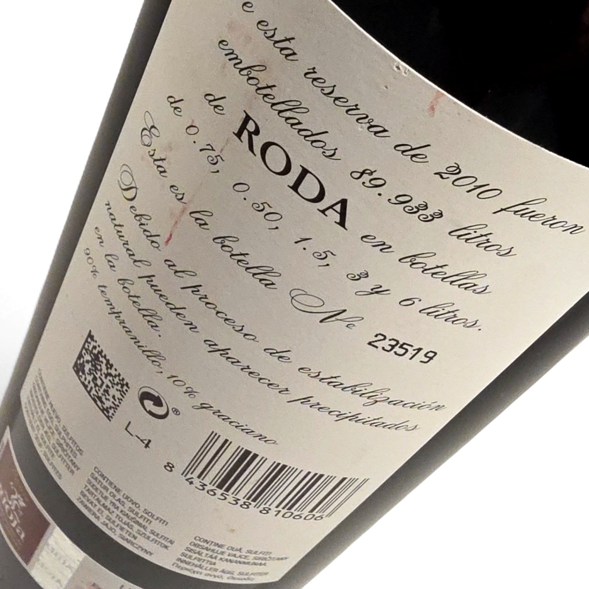 Bodegas Roda Roda Riserva 2010