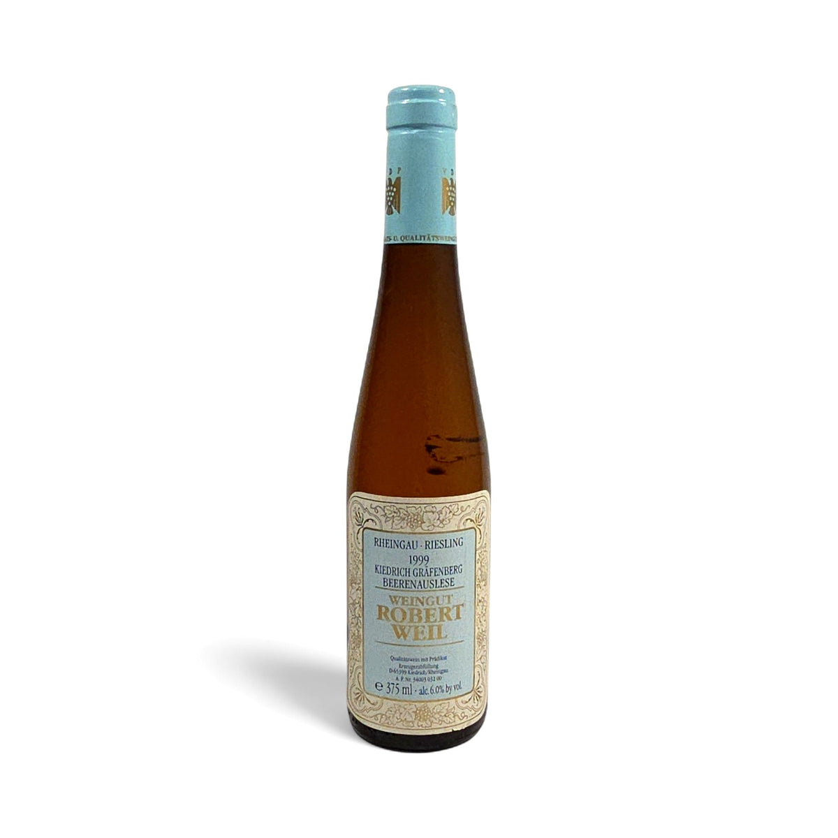 Robert Weil Kiedrich Gräfenberg Beerenauslese 1999 Half-Bottle