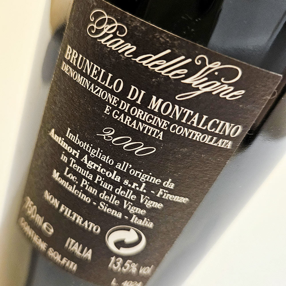 Antinori Brunello di Montalcino Pian della Vigne 2000 - Rotwein - VINOSAS FINE RARITIES