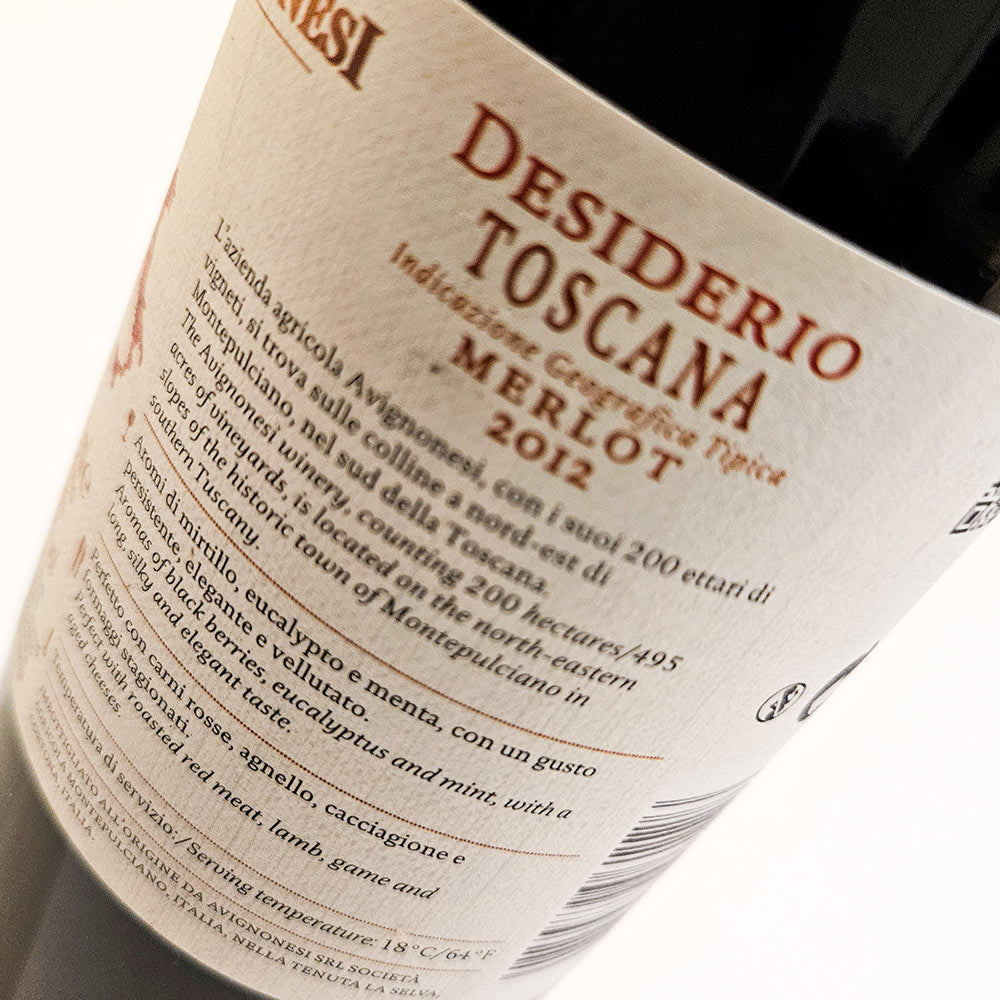 Avignonesi Desiderio Merlot 2012