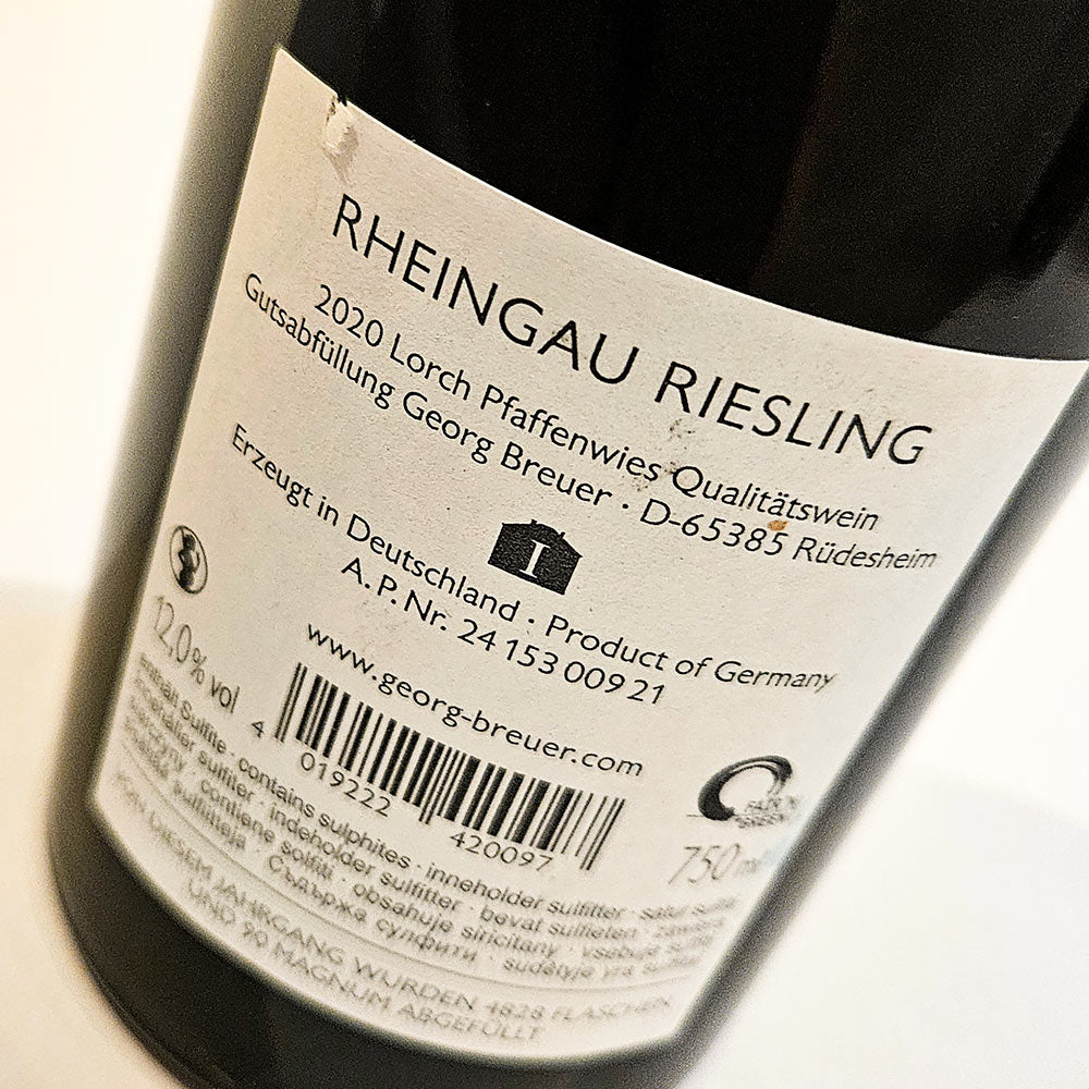 Georg Breuer Pfaffenwies Riesling 2020 - Weisswein - VINOSAS FINE RARITIES