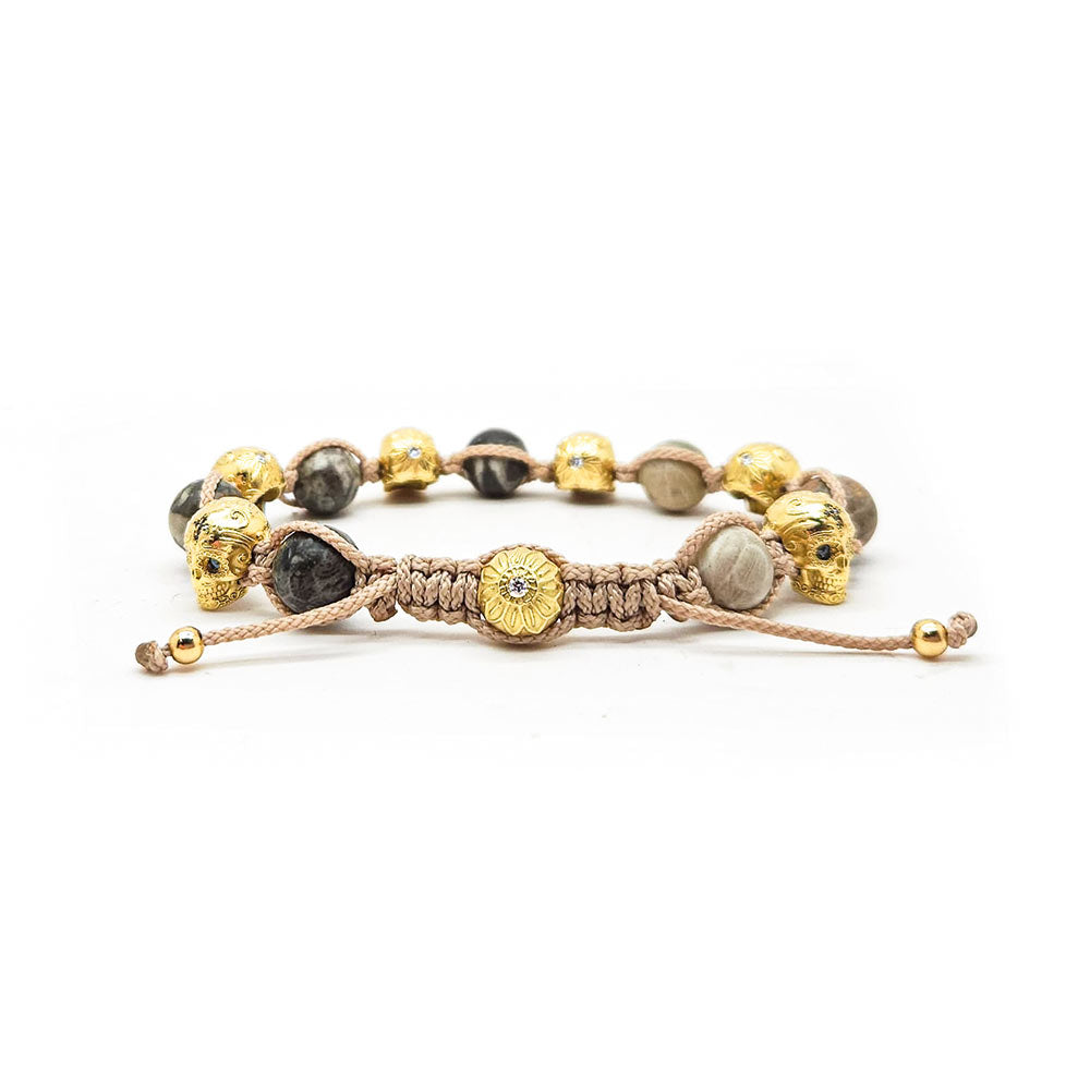 BRACELET UNISEX FOSSIL-KORALLE -  - VINOSAS FINE RARITIES