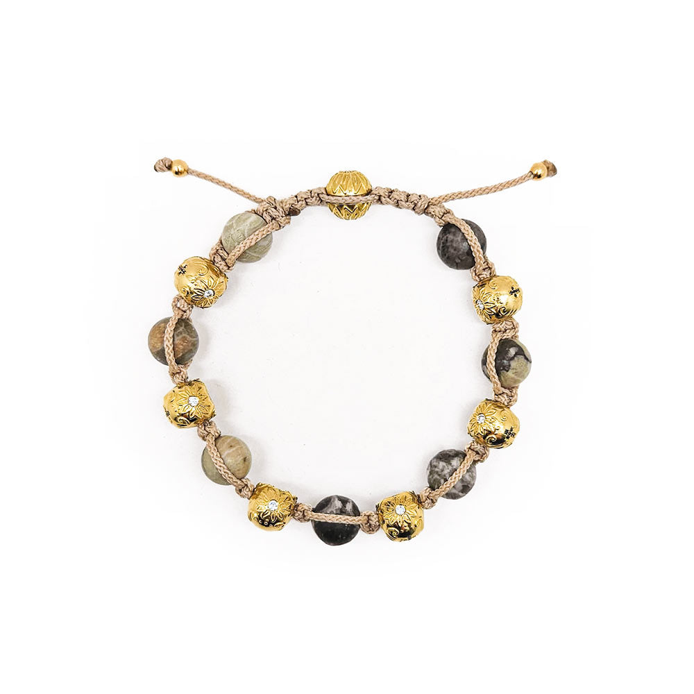 BRACELET UNISEX FOSSIL-KORALLE -  - VINOSAS FINE RARITIES