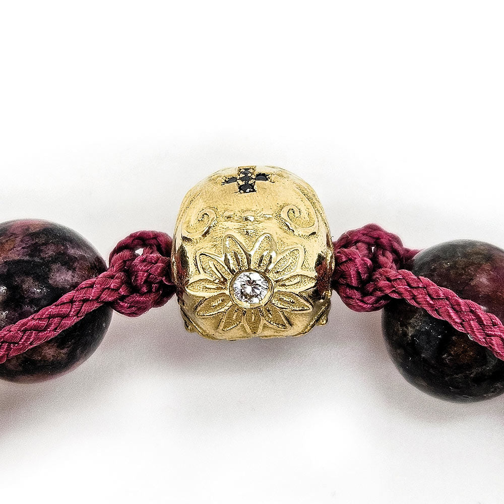 BRACELET UNISEX RHODONIT -  - VINOSAS FINE RARITIES