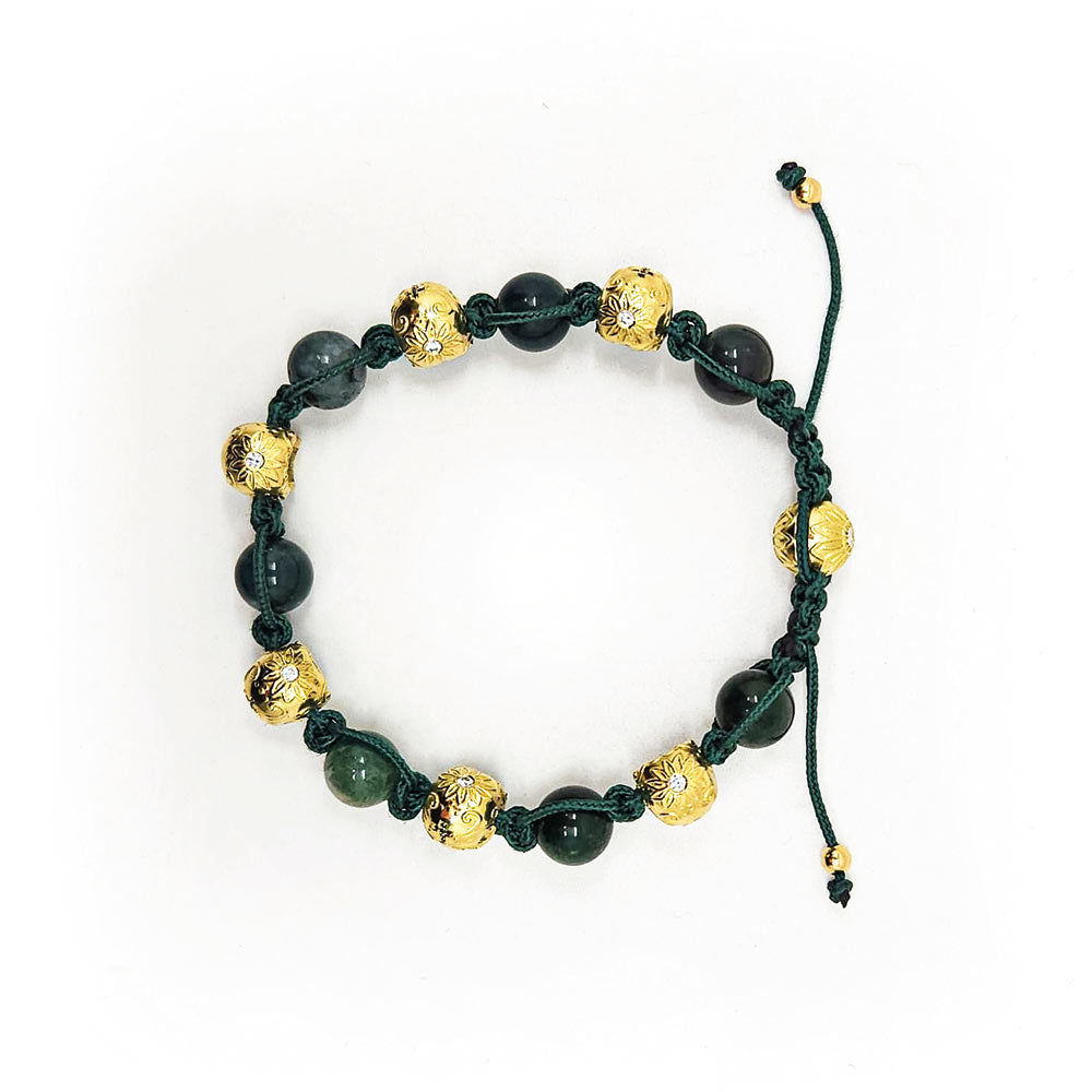 BRACELET UNISEX MOOSACHAT -  - VINOSAS FINE RARITIES