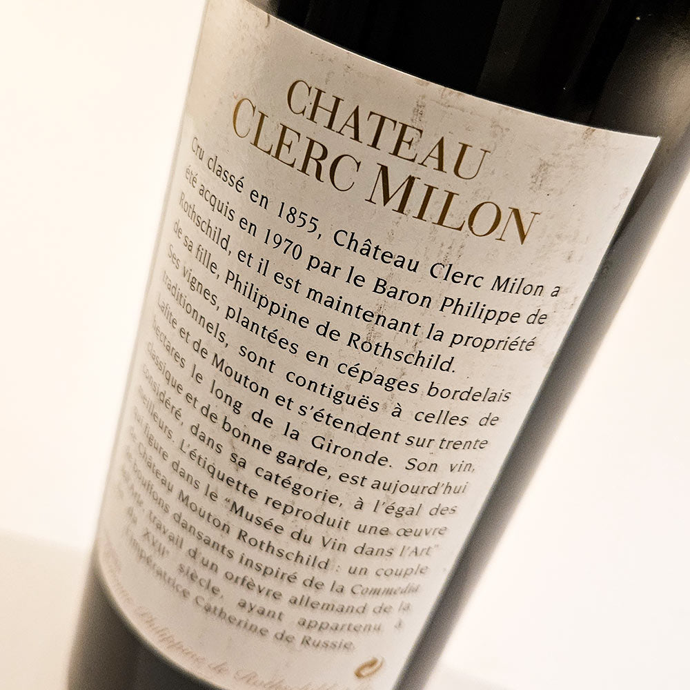 Chateau Clerc Milon 1999 - Rotwein - VINOSAS FINE RARITIES