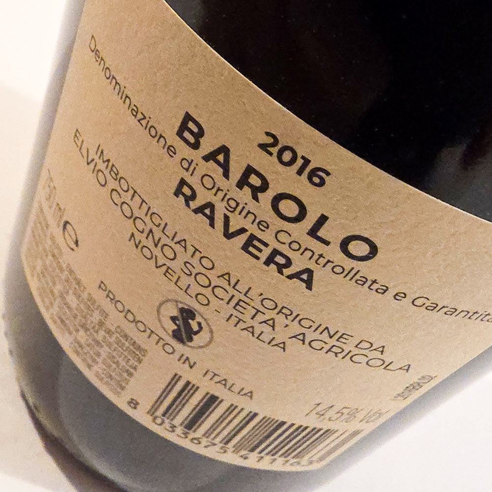 Elvio Cogno Barolo Ravera 2016