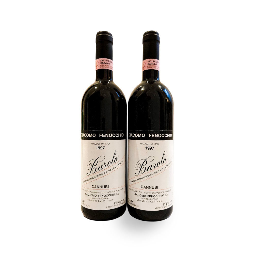 Giacomo Fenocchio Barolo Cannubi DOCG 1997 - 2 Flaschen (Lot 1) - Rotwein - VINOSAS FINE RARITIES