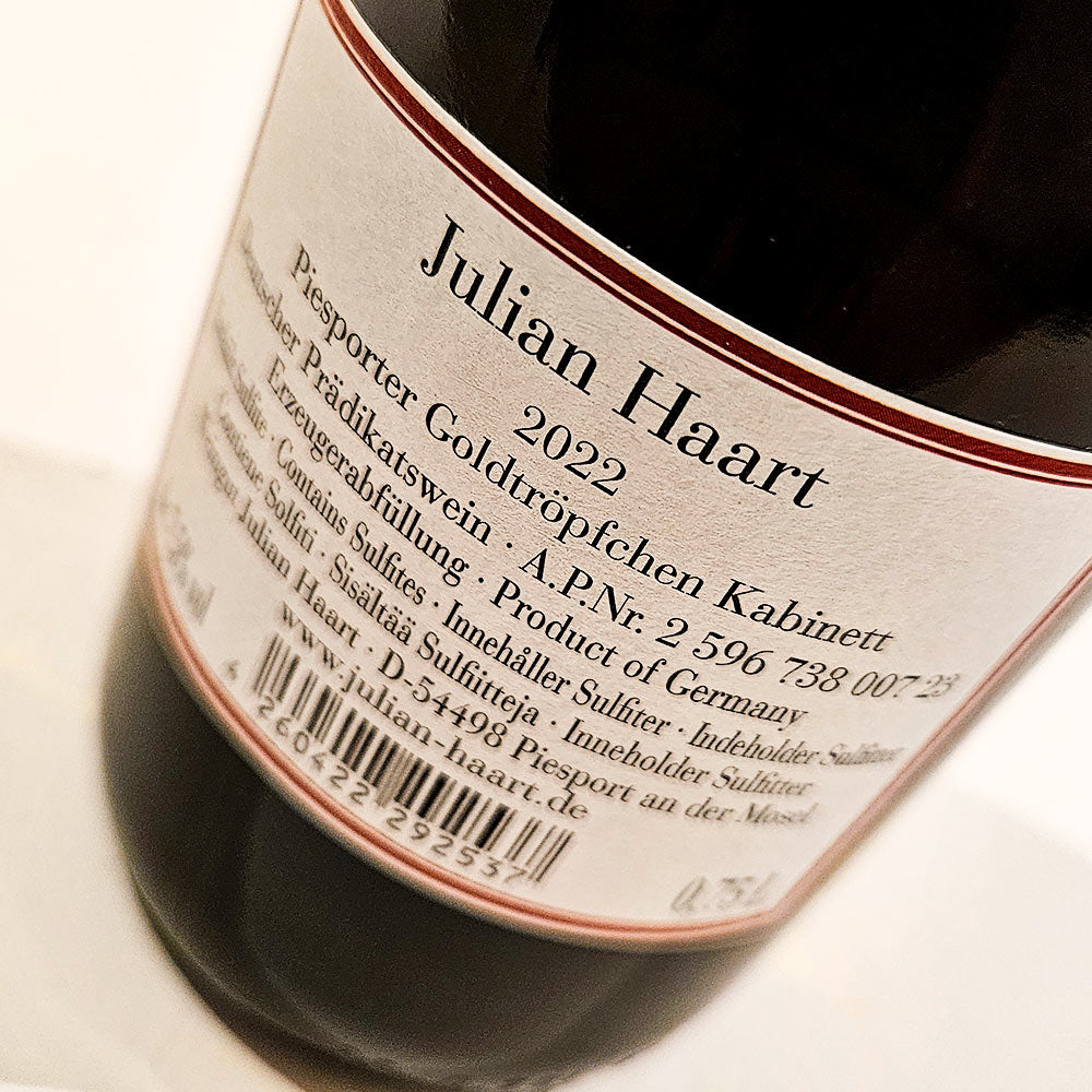 Julian Haart Goldtröpfchen Riesling Kabinett 2022 - Weisswein - VINOSAS FINE RARITIES