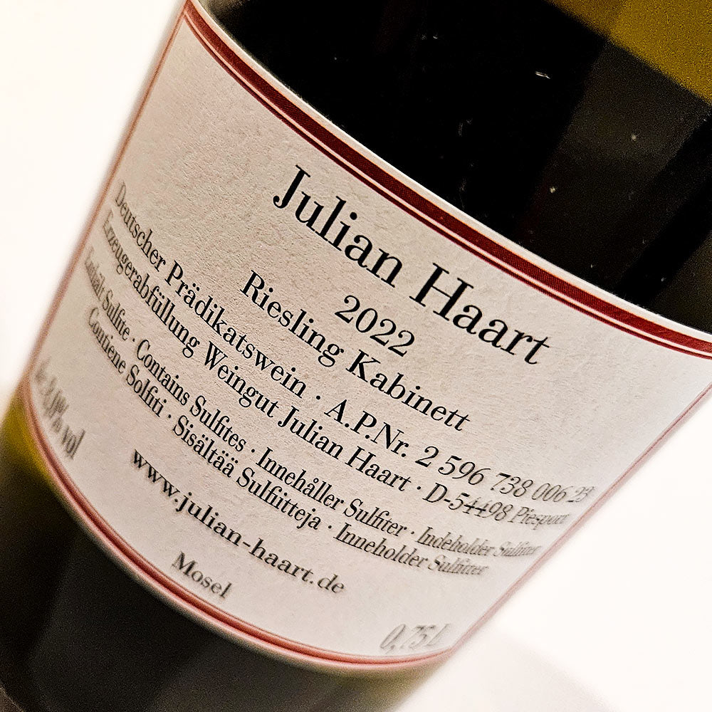 Julian Haart J.J. Riesling Kabinett 2022 - Weisswein - VINOSAS FINE RARITIES
