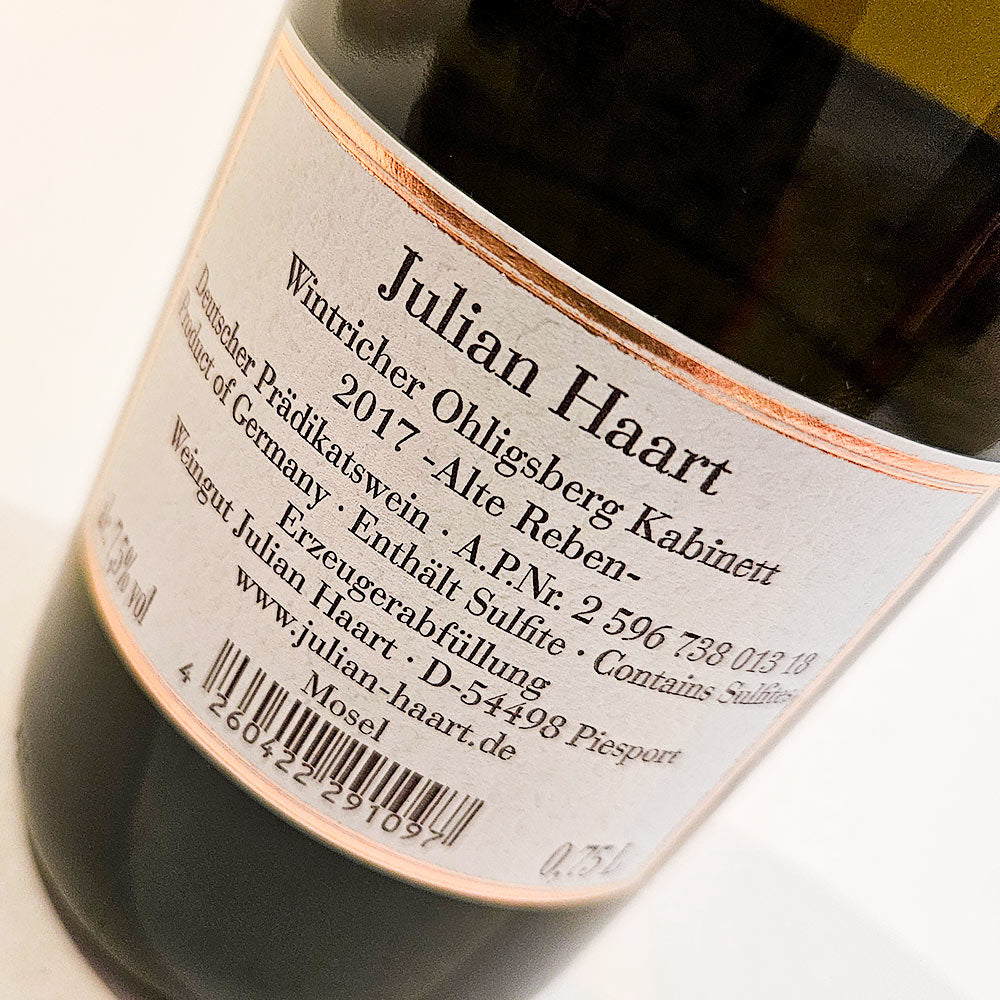 Julian Haart Ohligsberg Kabinett Alte Reben 2017