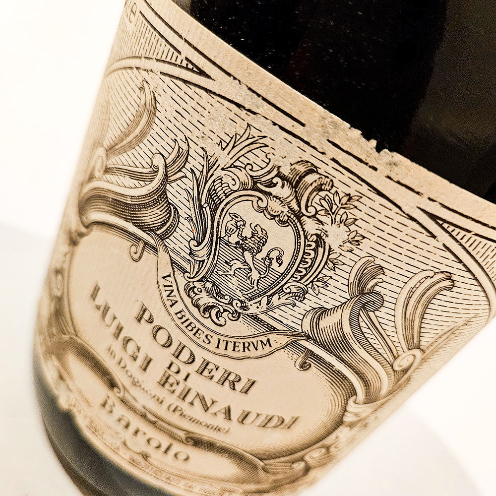 Poderi Luigi Einaudi Barolo DOCG 1985 Magnum - Rotwein - VINOSAS FINE RARITIES