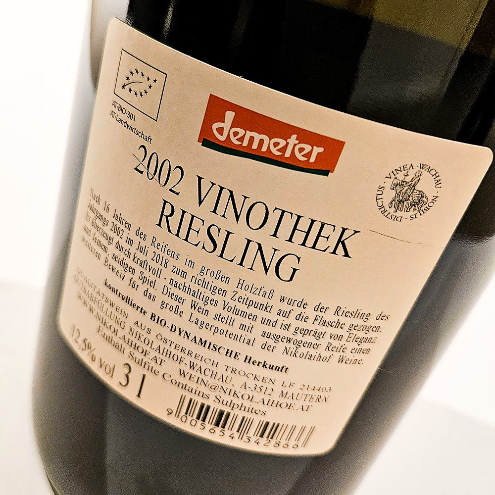 Nikolaihof Vinothek Riesling 2002 Doppelmagnum - Weisswein - VINOSAS FINE RARITIES