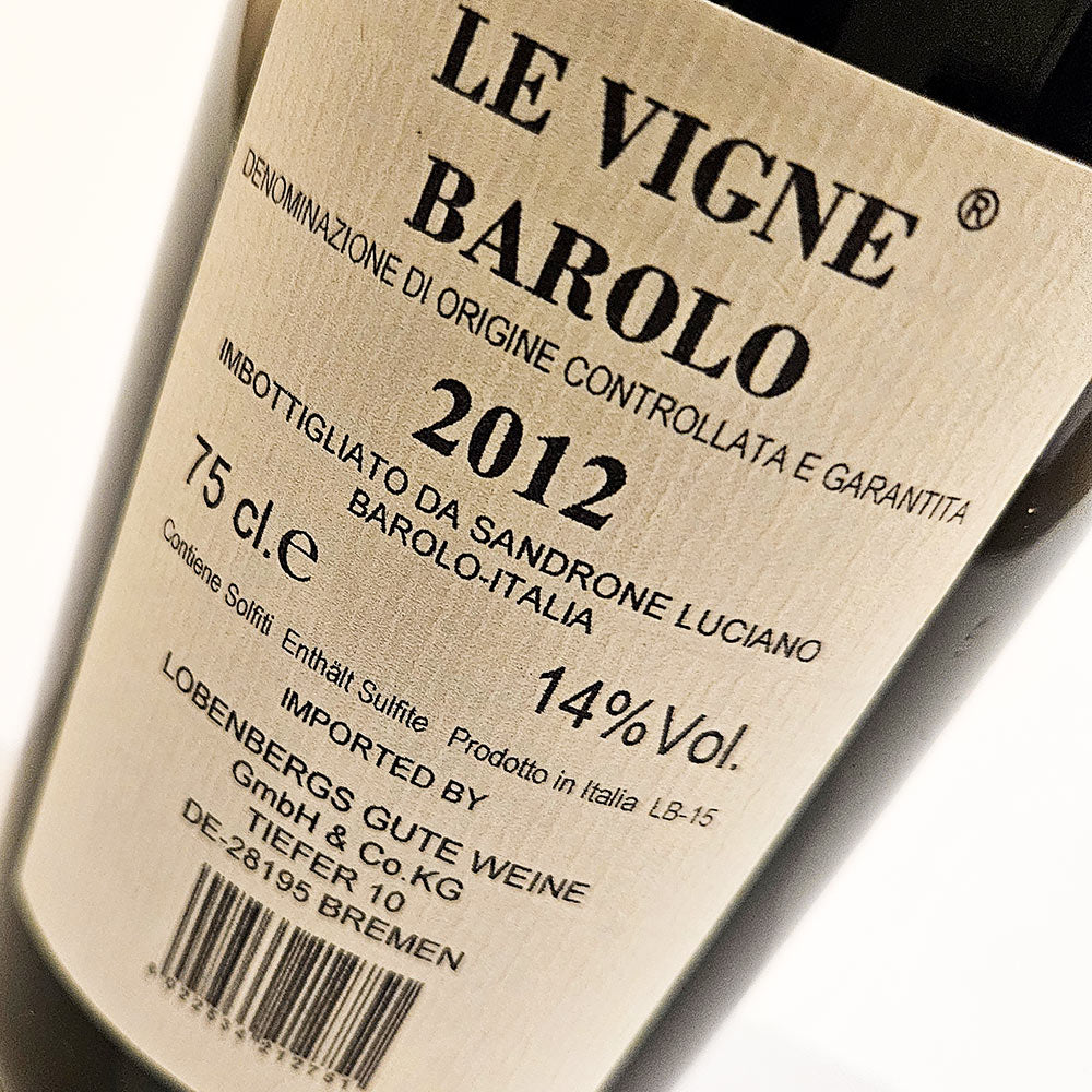 Luciano Sandrone Barolo Le Vigne 2012