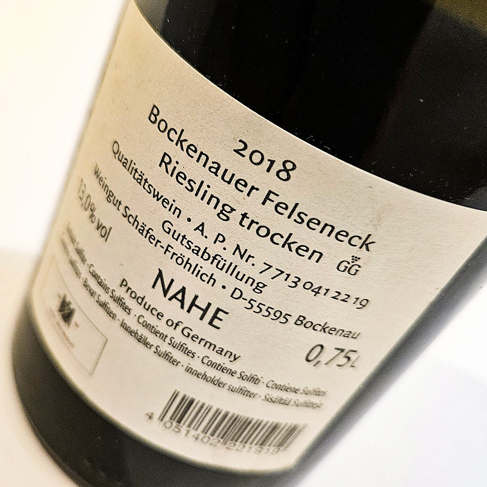 Weingut Schäfer Fröhlich Felseneck GG 2018 - Weisswein - VINOSAS FINE RARITIES