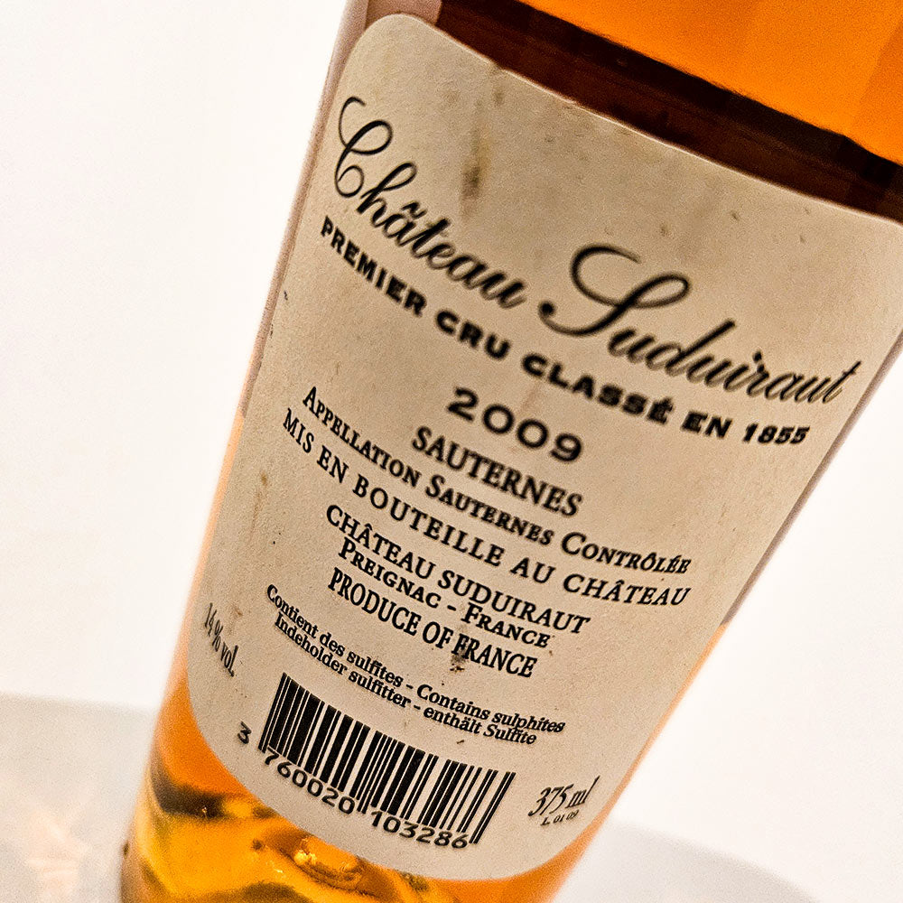 Chateau Suduiraut 2009 (Half) - Sauterne - VINOSAS FINE RARITIES