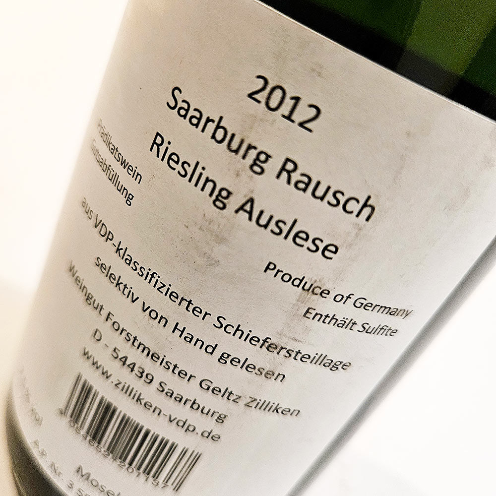 Forstmeister Geltz-Zilliken Saarburger Rausch Riesling Auslese 2012