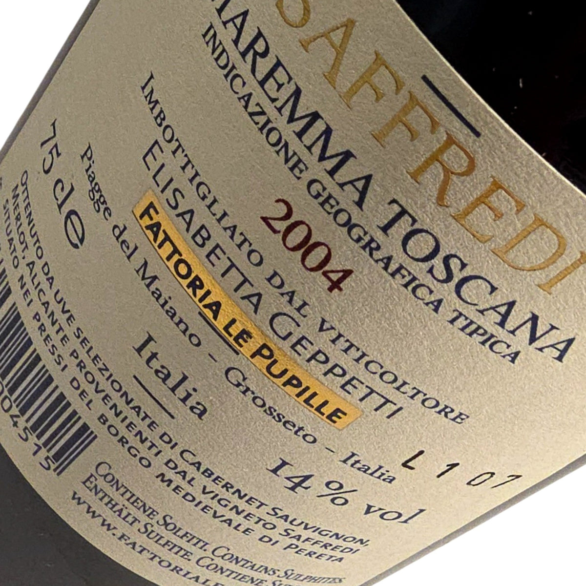 Fattoria Le Pupille Saffredi 2004