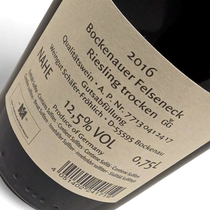 Weingut Schäfer Fröhlich Felseneck Riesling Grosses Gewächs 2016