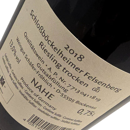 Schäfer-Fröhlich Felsenberg Riesling Grosses Gewächs 2018