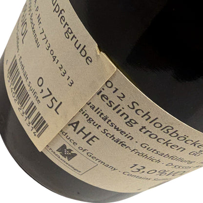 Schäfer-Fröhlich Kupfergrube Riesling Grand Cru 2012
