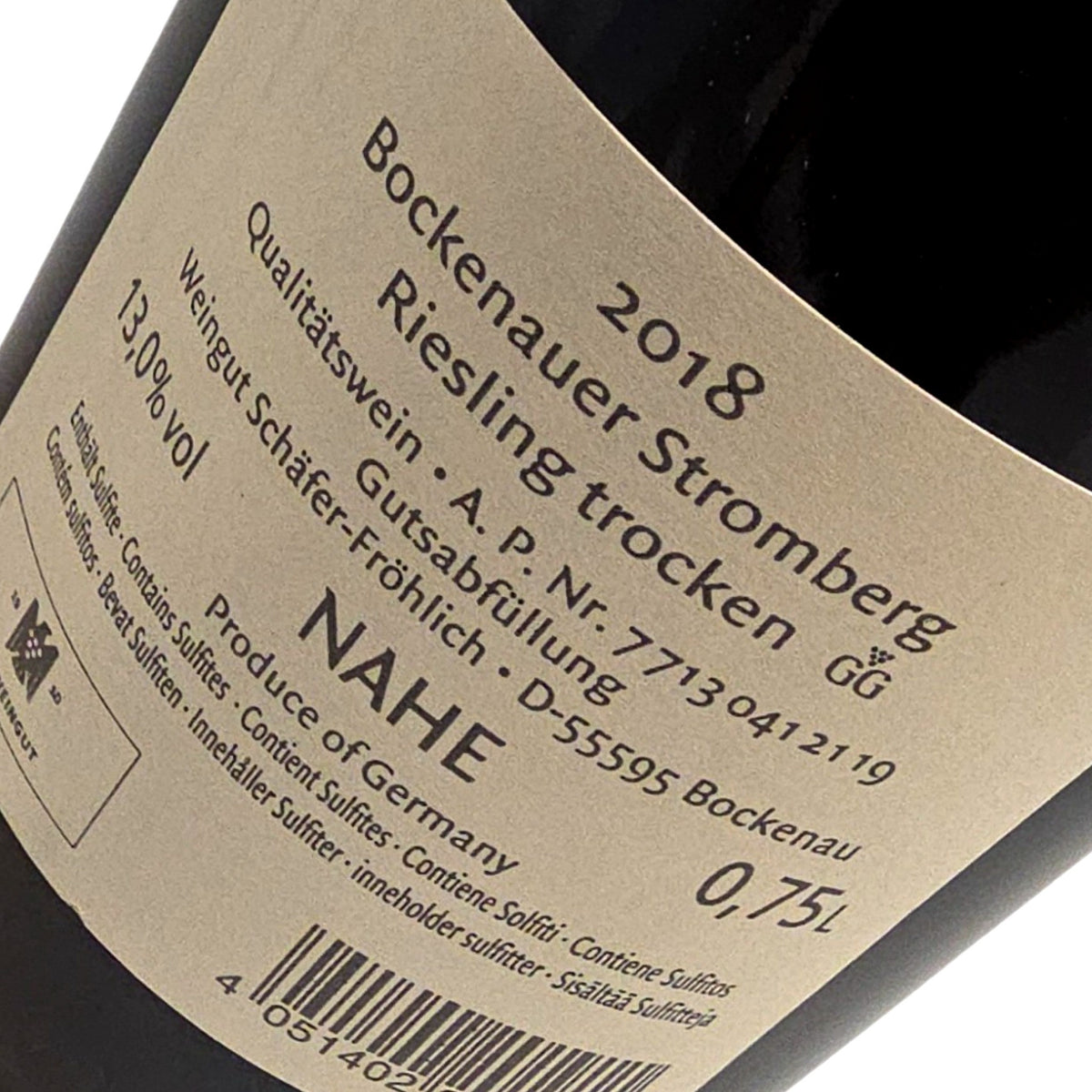 Schäfer-Fröhlich Stromberg Riesling Grosses Gewächs 2018