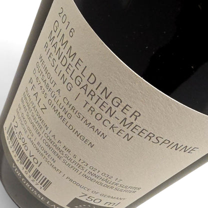 A. Christmann Meerspinne Riesling Grosses Gewächs 2016