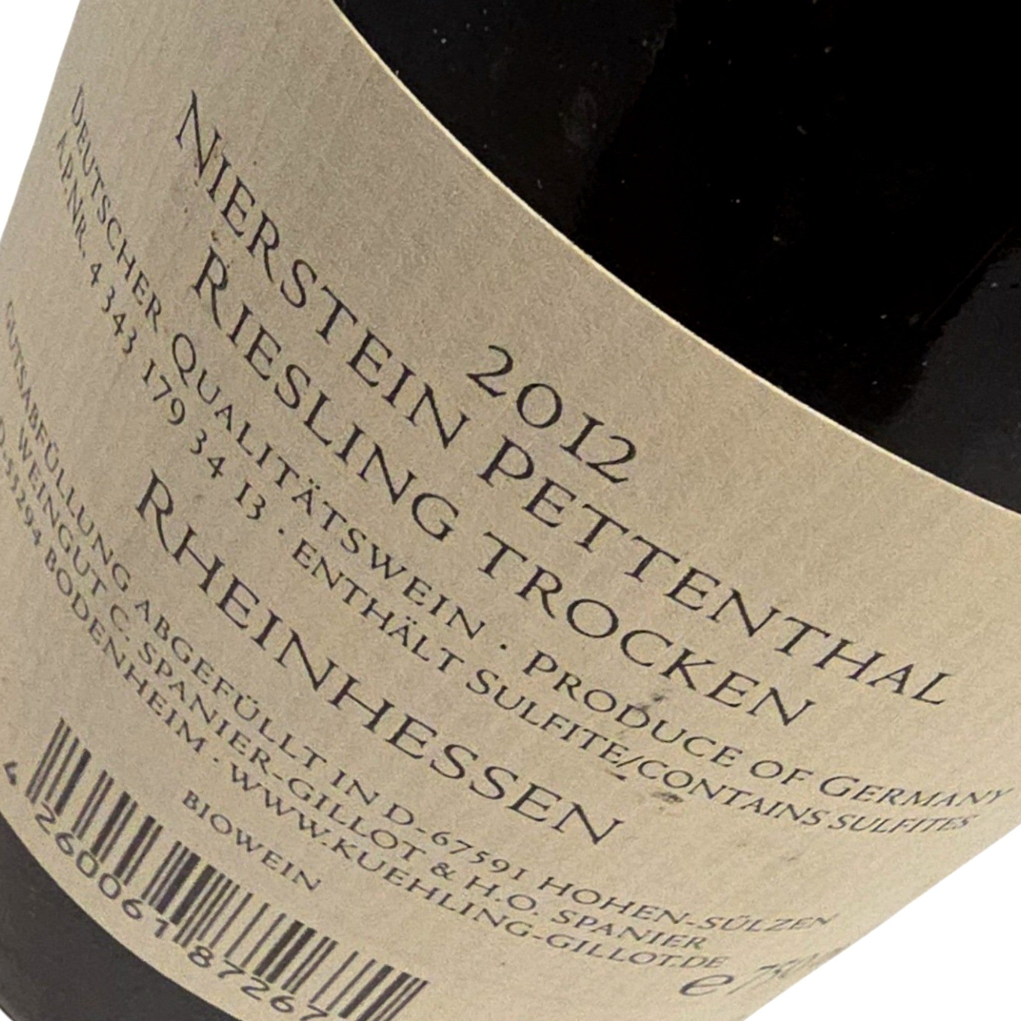 Kühling-Gillot Pettenthal Riesling Grosses Gewächs 2012