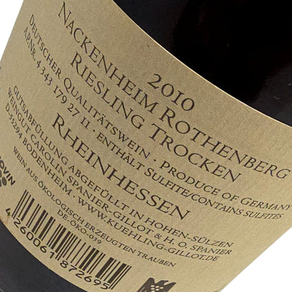 Kühling-Gillot Rothenberg Wurzelecht Riesling Grosses Gewächs 2010
