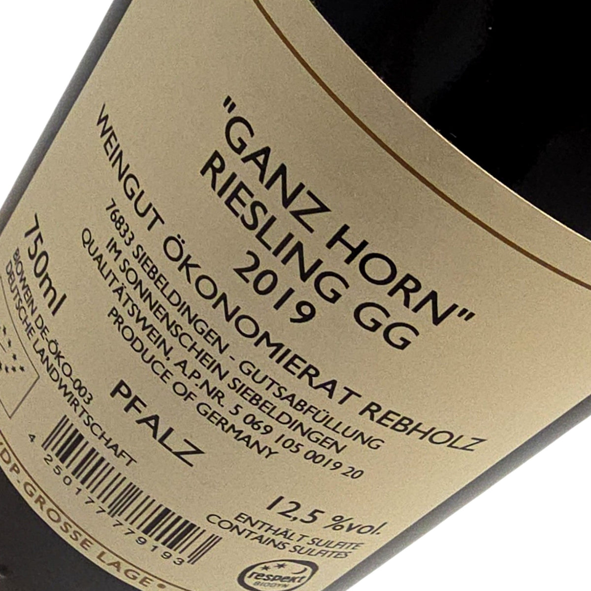 Ökonomierat Rebholz Ganz Horn in the Sunshine Riesling Grosses Gewächs 2019