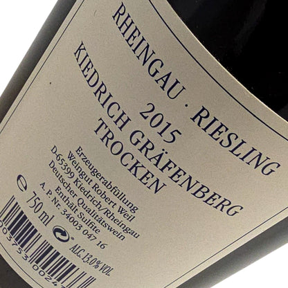 Robert Weil Kiedrich Gräfenberg Riesling Grosses Gewächs 2015