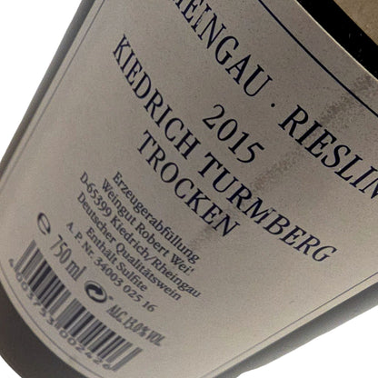 Robert Weil Kiedrich Turmberg Riesling Dry 2015