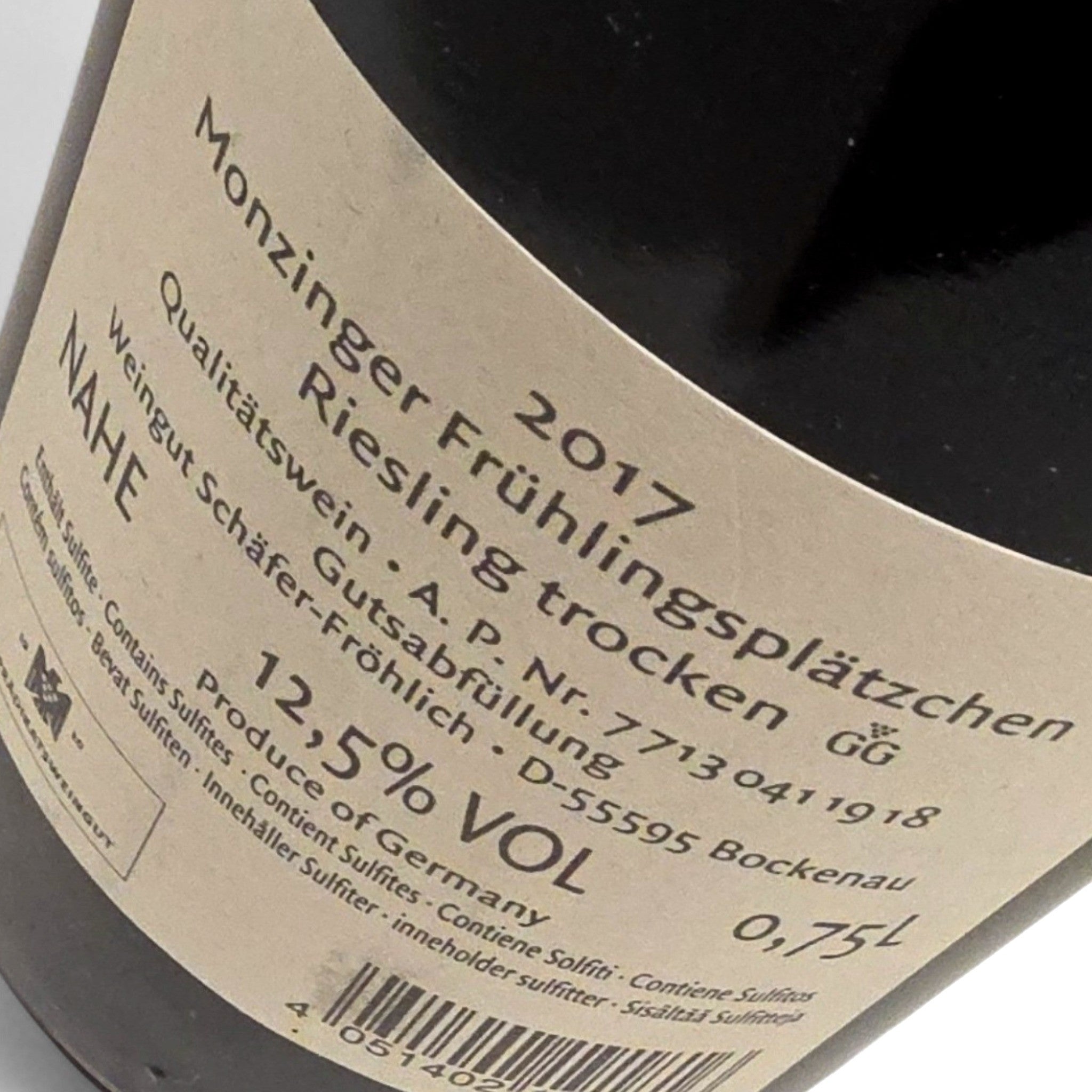 Schäfer-Fröhlich Frühlingsplätzchen Riesling Grosses Gewächs 2017
