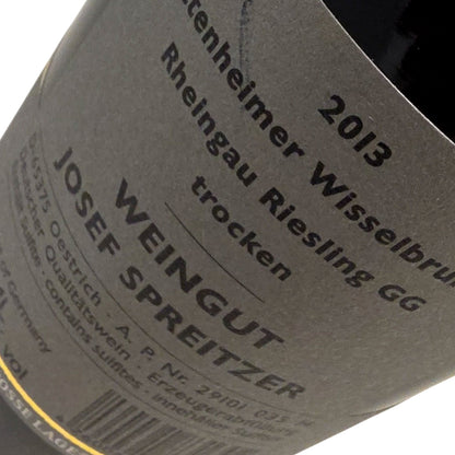 Josef Spreitzer Winery Hattenheimer Wisselbrunnen Riesling Grand Cru 2013