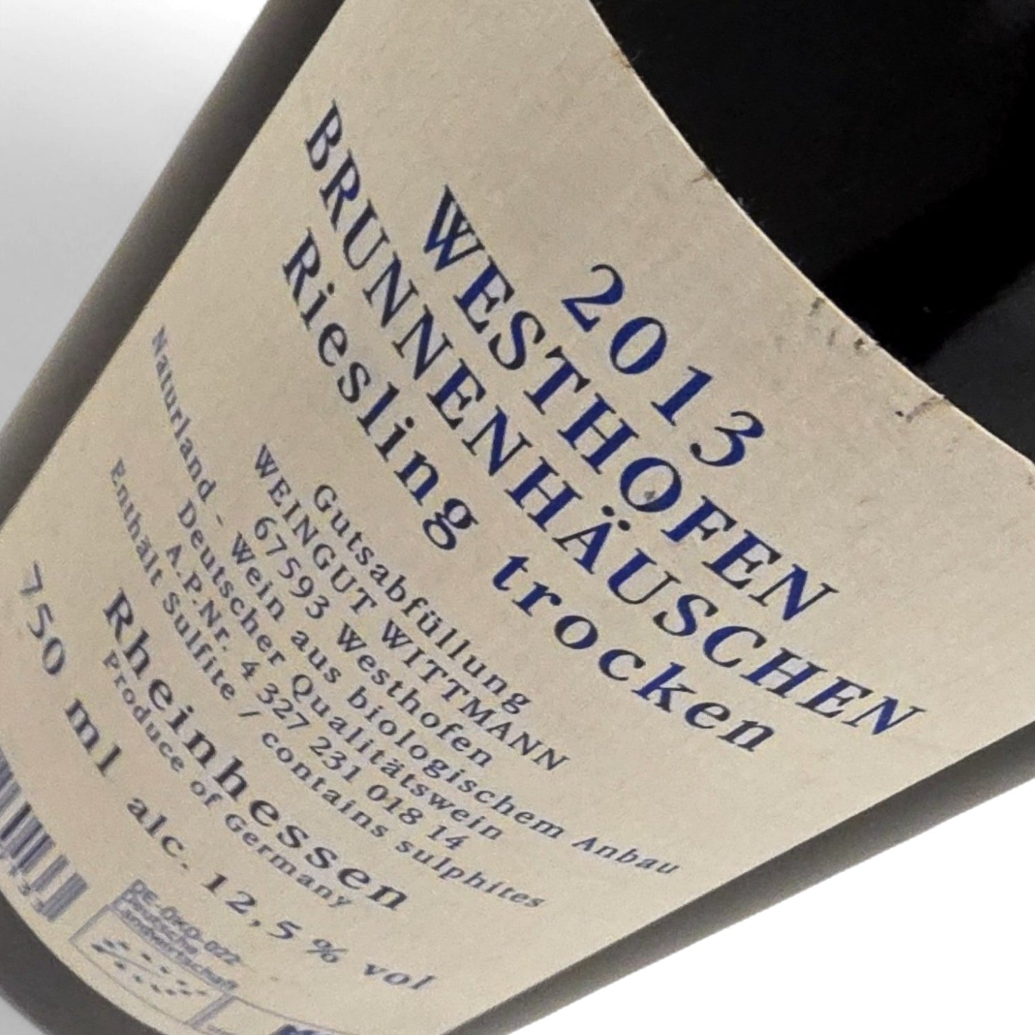 Weingut Wittmann Brunnenhäuschen Riesling Grosses Gewächs 2013