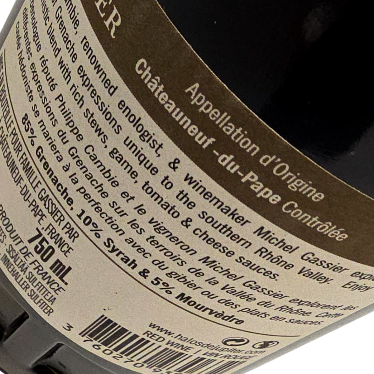 Halos de Jupiter Chateauneuf du Pape 2016