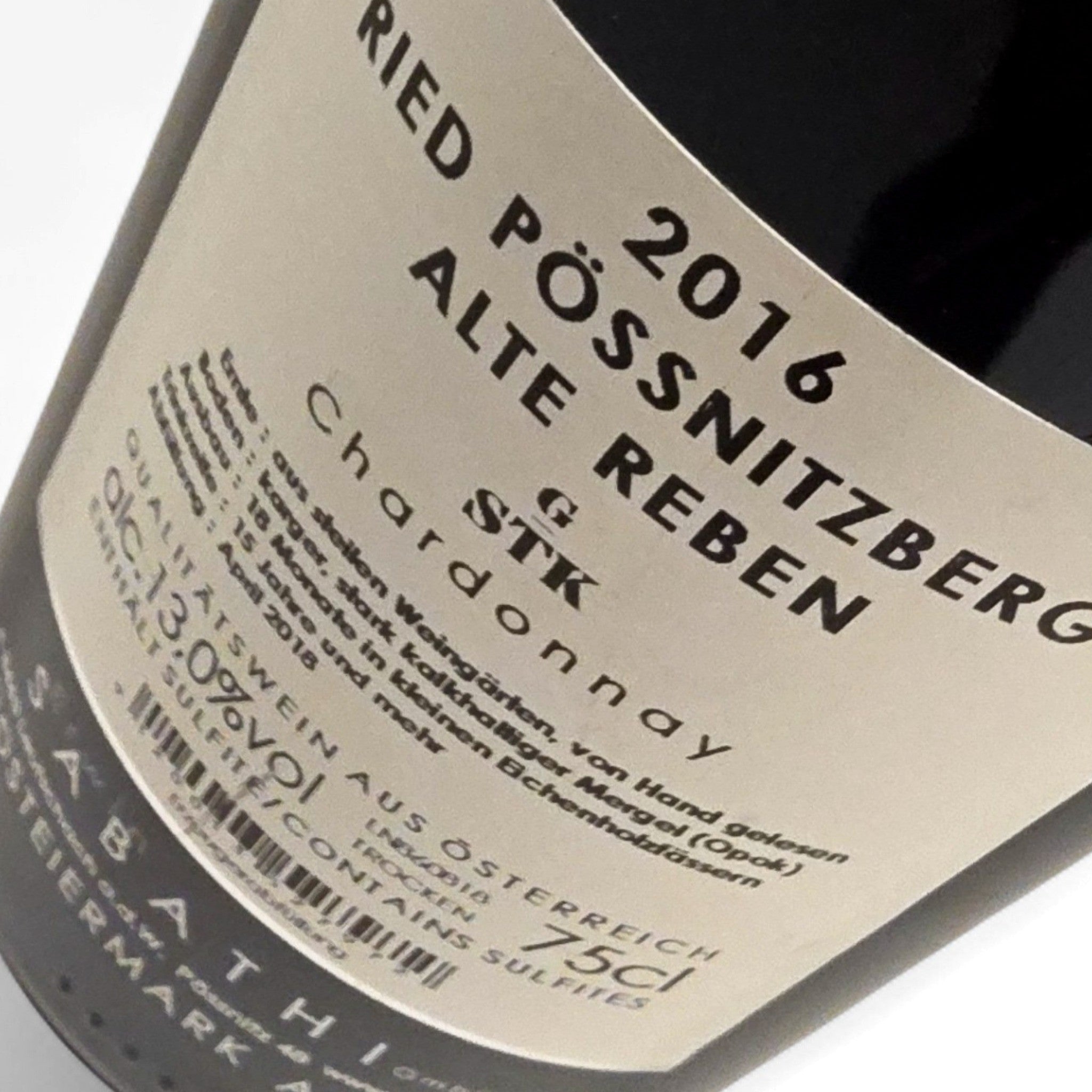 Weingut Erwin Sabathi Ried Pössnitzberg Chardonnay Alte Reben STK 2016