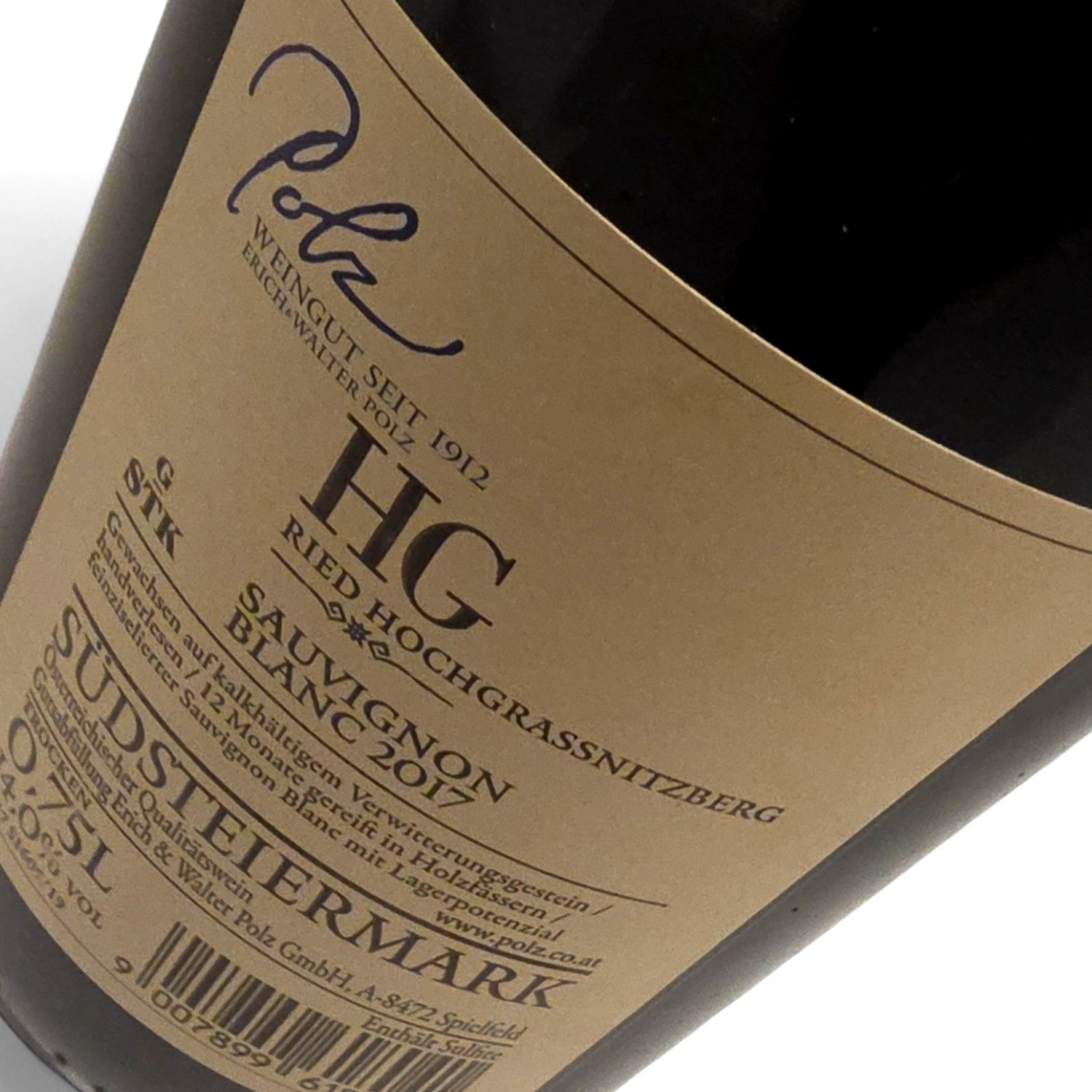 Erich &amp; Walter Polz Winery Hochgrasnitzberg Vineyard Sauvignon Blanc Grosse STK Lage 2017