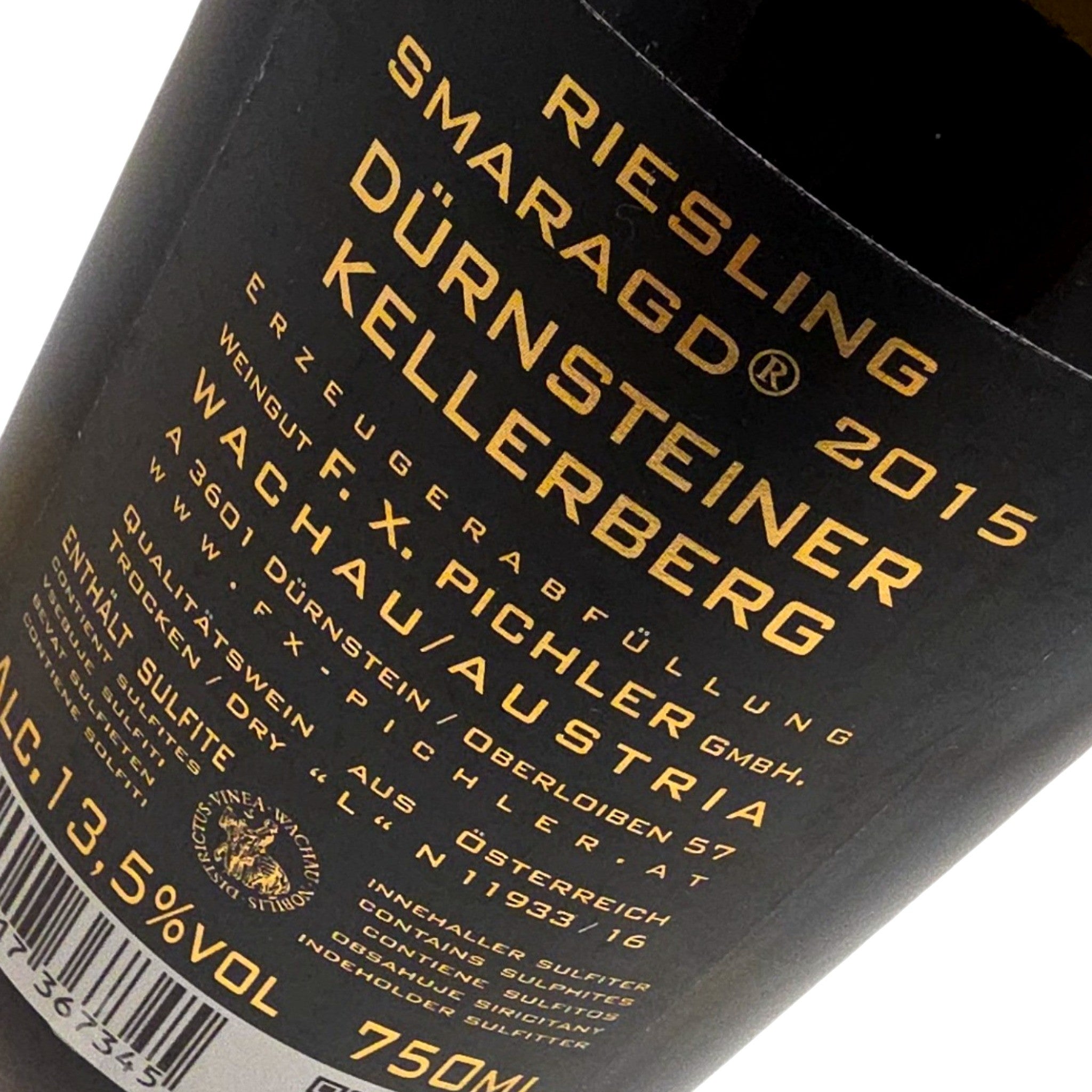 F.X. Pichler Dürnsteiner Kellerberg Grüner Veltliner Smaragd 2015