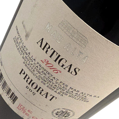 Bodegas Mas Alta Artigas 2016