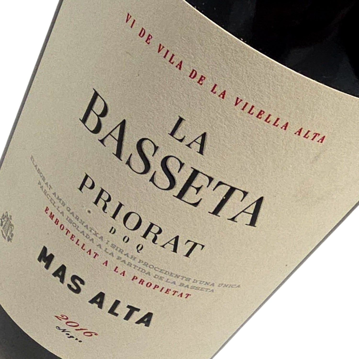 Bodegas Mas Alta La Basseta 2016