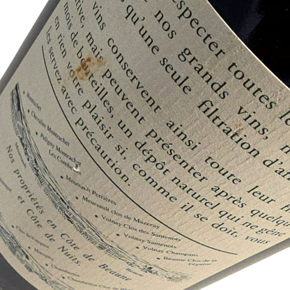 Domaine Jacques Prieur Clos Vougeot Grand Cru 1999