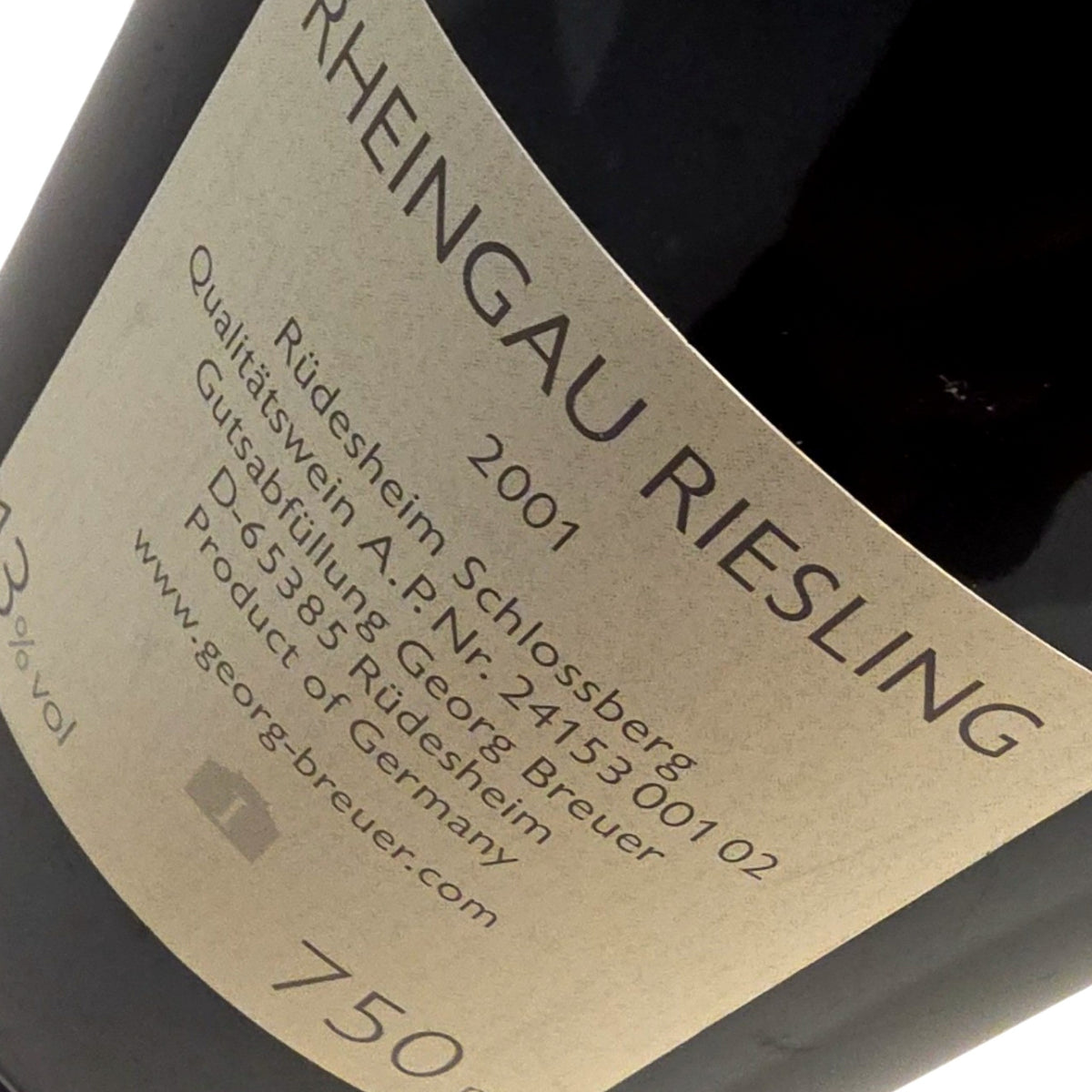 Georg Breuer Rüdesheimer Berg Schlossberg Riesling 2001