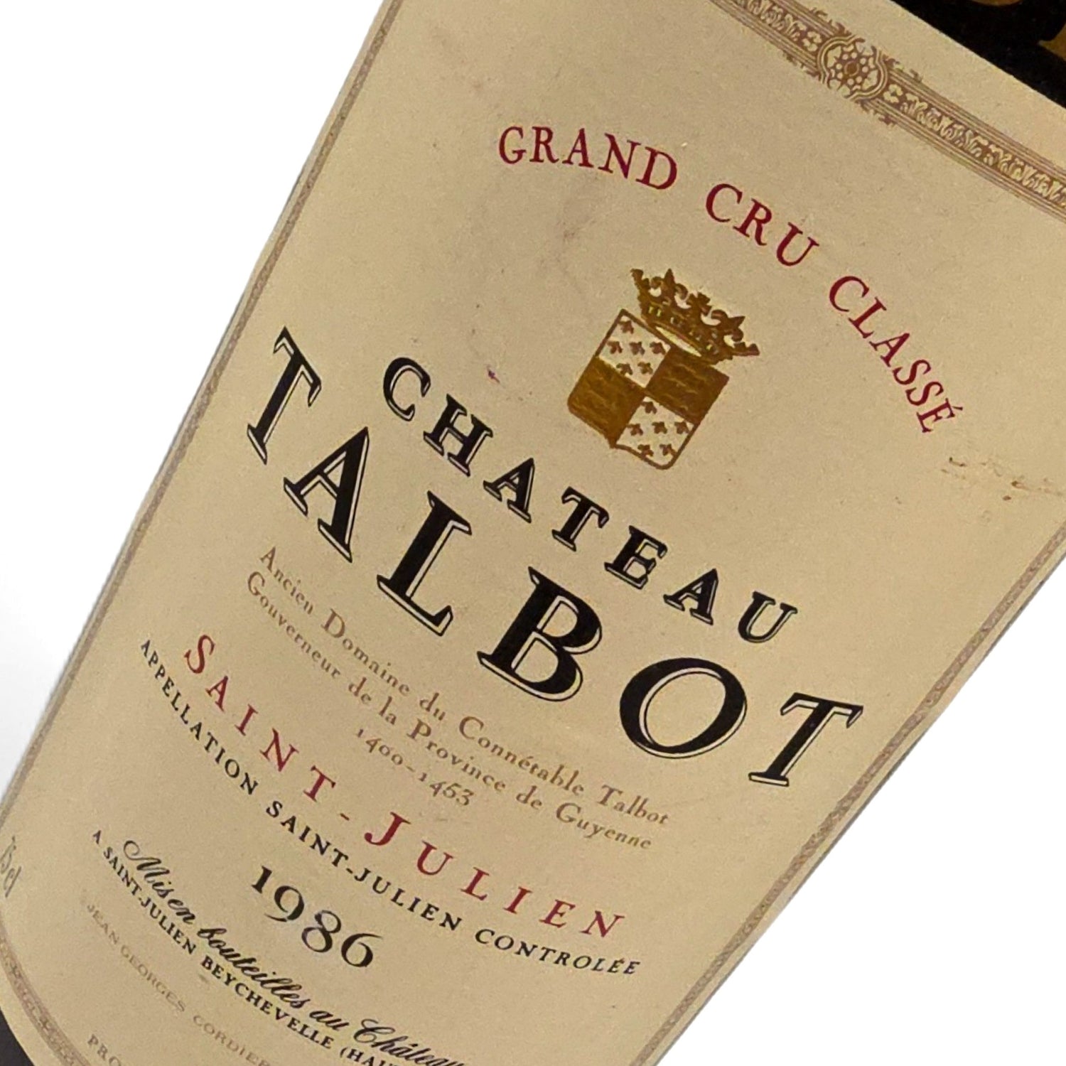 Chateau Talbot Chateau Talbot 1986