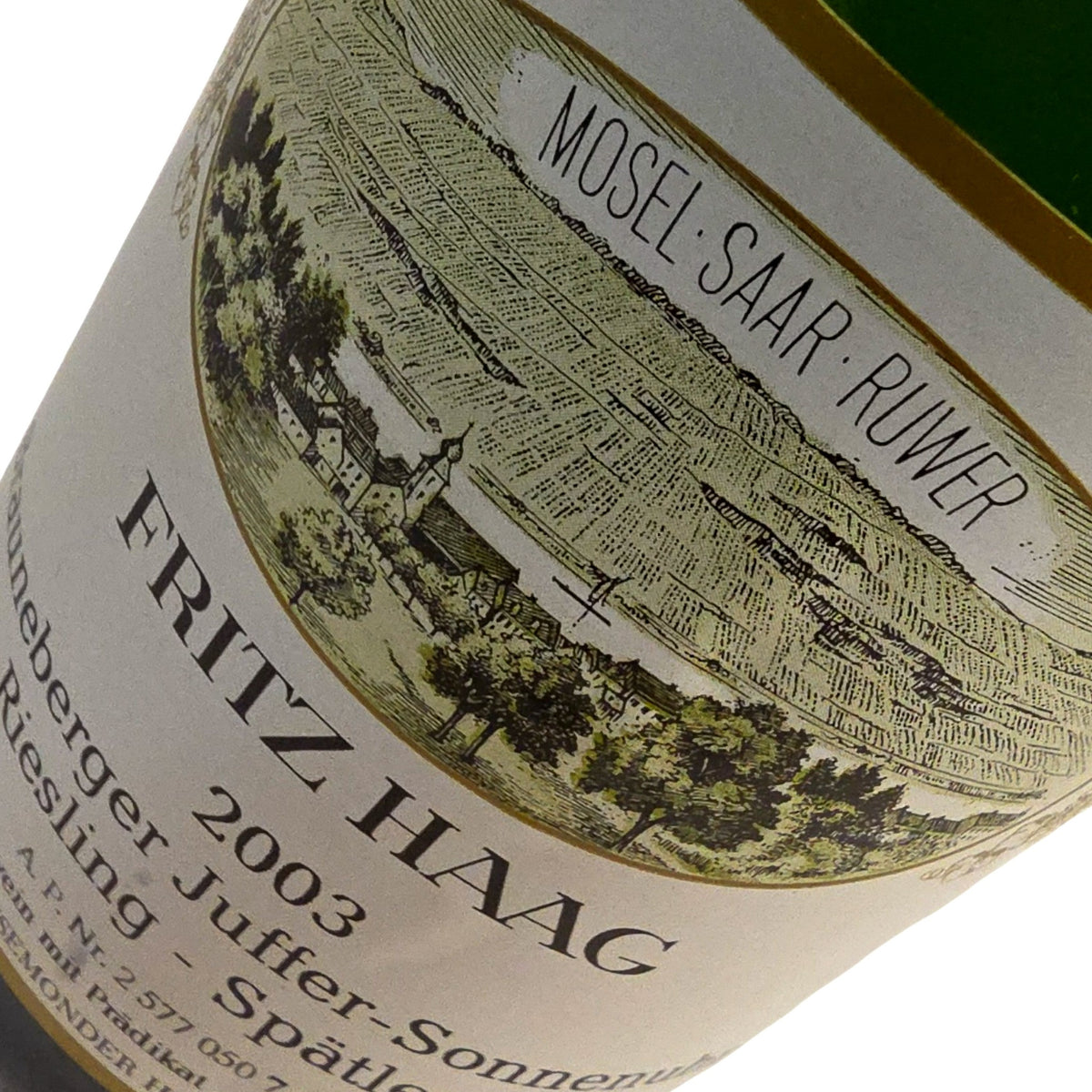 Fritz Haag Brauneberger Sonnenuhr Spätlese 2003