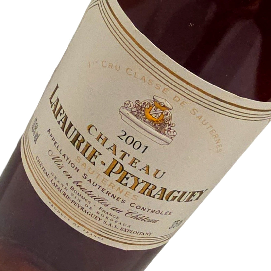 Chateau Lafaurie-Peyraguey Chateau Lafaurie-Peyraguey 2001 Half Bottle