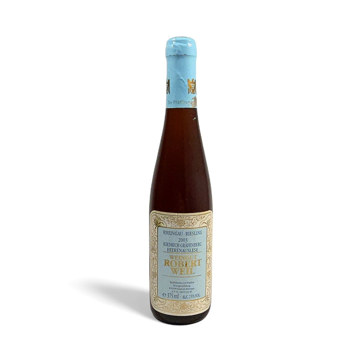 Weingut Robert Weil Kiedrich Gräfenberg Beerenauslese 2003 Halbe